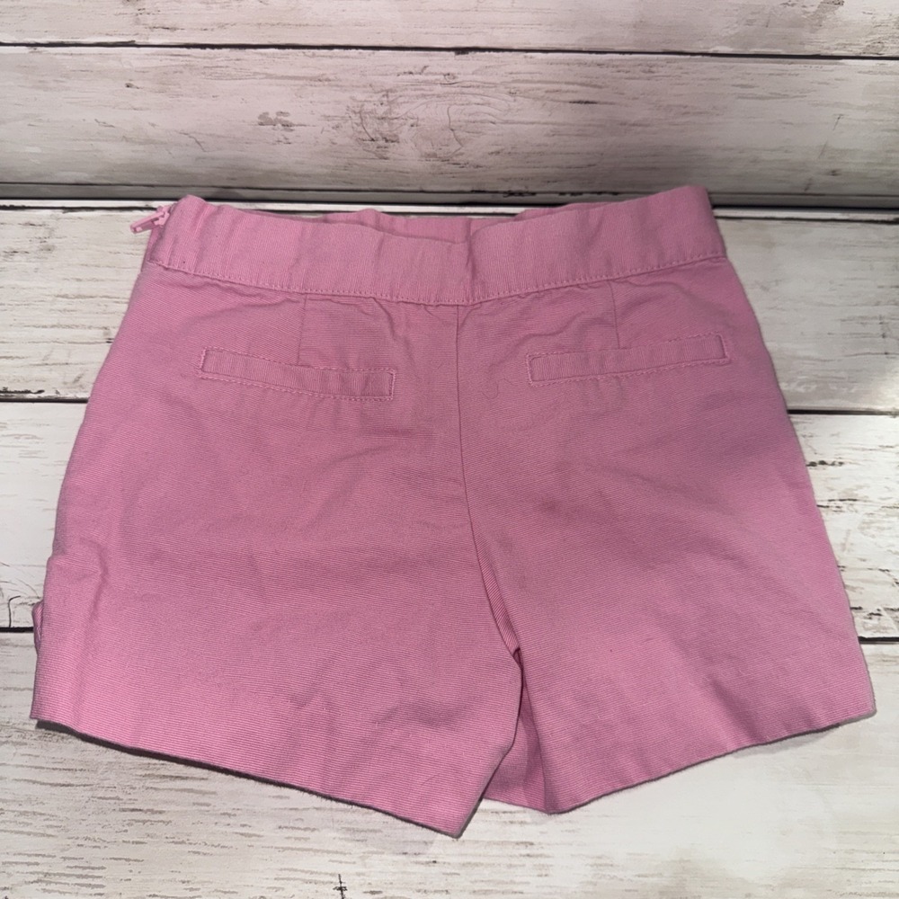 Janie and Jack Chino Shorts Baby Pink Bow Side Zip Adjustable Waist 18 24 Months - Picture 2 of 7